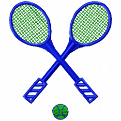 Tennis Embroidery Design 5